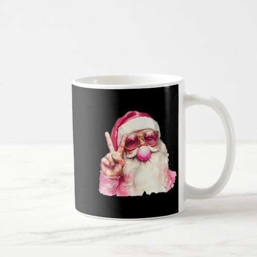 Santa Claus Blowing Bubble Gum Nk Sungles Christma Kaffeetasse (Rechts)