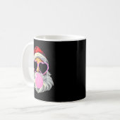 Santa Claus Blowing Bubble Gum Nk Sungles Christma Kaffeetasse (Vorderseite Links)