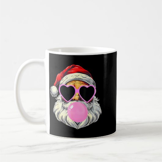 Santa Claus Blowing Bubble Gum Nk Sungles Christma Kaffeetasse (Links)