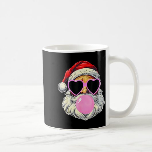 Santa Claus Blowing Bubble Gum Nk Sungles Christma Kaffeetasse (Rechts)