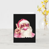 Santa Claus Blowing Bubble Gum Nk Sungles Christma Karte (Gelbe Blume)