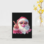 Santa Claus Blowing Bubble Gum Nk Sungles Christma Karte (Gelbe Blume)