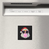 Santa Claus Blowing Bubble Gum Nk Sungles Christma Magnet (In Situ (Geschirrspüler))