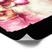 Santa Claus Blowing Bubble Gum Nk Sungles Christma Poster (Ecke)