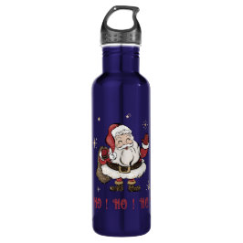 Santa Claus Blue Water Flasche Edelstahlflasche