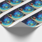 Santa Claus Boot Geschenkpapier (Ecke)