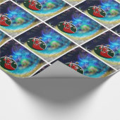 Santa Claus Boot Geschenkpapier (Ecke)