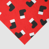 Santa Claus Boots Weihnachtsfeiertag Muster Red Seidenpapier (Ausschnitt)