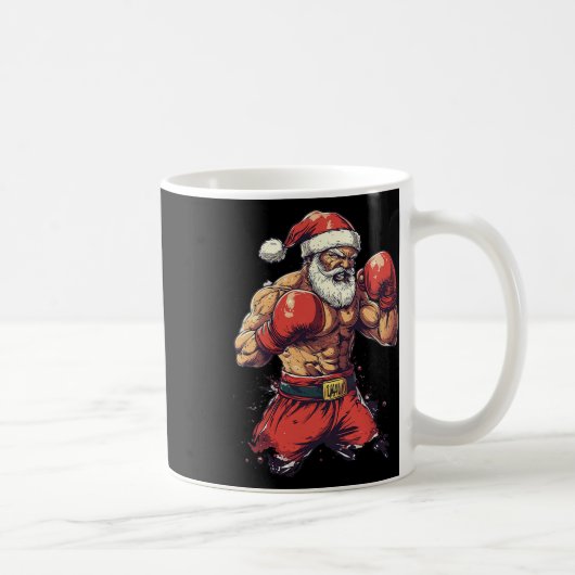 Santa Claus Boxing und Muay Thai Kaffeetasse (Rechts)