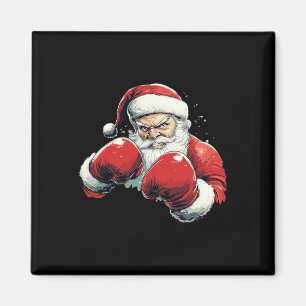 Santa Claus Boxing - Weihnachtsmann mit Boxhandsch Magnet