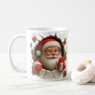 Santa Claus Breakthrough Christmas Mug Kaffeetasse