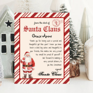 Santa Claus Brief vom Vintagen Printable vom Weihn
