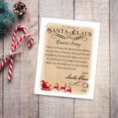 Santa Claus Brief von Santa Sleigh Printable