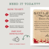 Santa Claus Brief von Santa Sleigh Printable