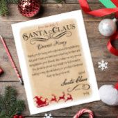 Santa Claus Brief von Santa Sleigh Printable