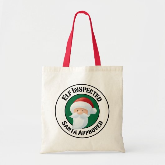 Santa Claus Briefmarke Holiday Bag Tragetasche (Vorne)