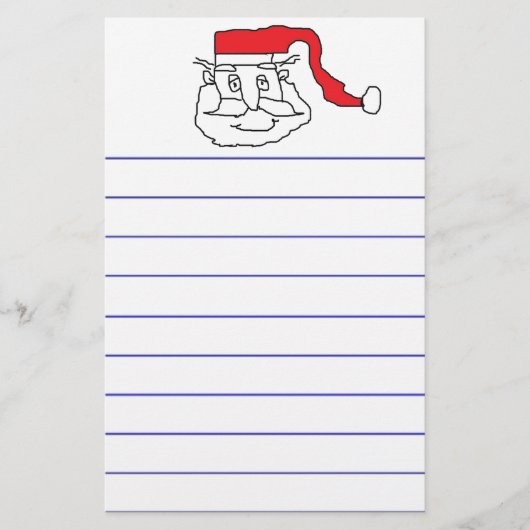 Santa Claus Briefpapier (Vorderseite)