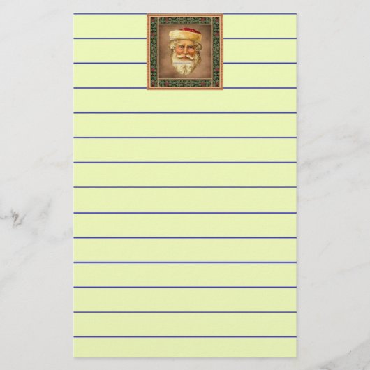 Santa Claus Briefpapier (Vorderseite)