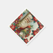 Santa Claus bringing gifts and presents Serviette (Ecke)