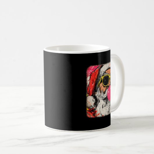 Santa Claus Bubble Gum Merry Xmas Painting Men Wom Kaffeetasse (VorderseiteRechts)