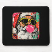 Santa Claus Bubble Gum Merry Xmas Painting Men Wom Mousepad (Vorne)