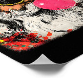 Santa Claus Bubble Gum Merry Xmas Painting Men Wom Poster (Ecke)