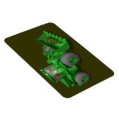 Santa Claus Bulldozer Operator Magnet (Rechte Seite)
