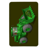 Santa Claus Bulldozer Operator Magnet (Vertikal)