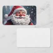 Santa Claus Business Card - Festive Merry Christma Visitenkarte (Vorne/Hinten)