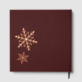 Santa Claus Business Card Gold Gästebuch (Rückseite)