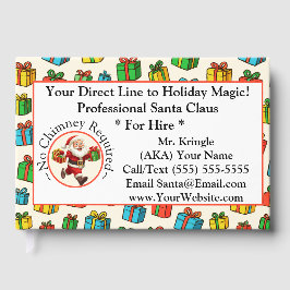  Santa Claus Business Card Holiday Magic Gästebuch