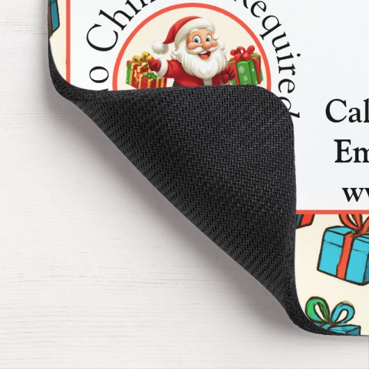 Santa Claus Business Card Holiday Magic Mousepad (Ecke)