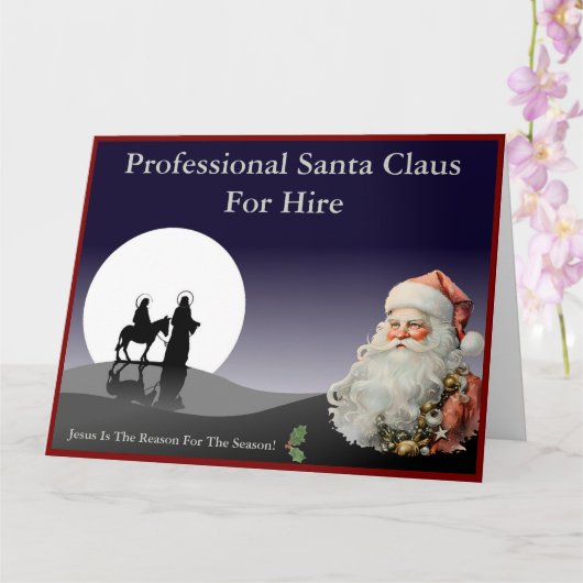 Santa Claus Business Card Jumbo Mailer Karte (Orchidee)