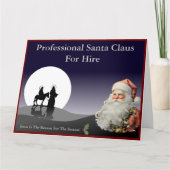 Santa Claus Business Card Jumbo Mailer Karte (Vorderseite)