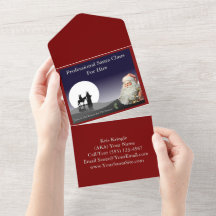 Santa Claus Business Card Mailer