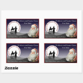 Santa Claus Business Card Stickers (Blatt)