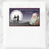 Santa Claus Business Card Stickers (Tasche)