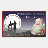 Santa Claus Business Card Stickers (Vorderseite)