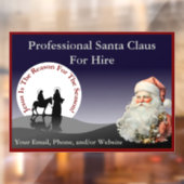 Santa Claus Business Window Fensteraufkleber (Blatt 2)