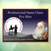 Santa Claus Business Window Fensteraufkleber (Blatt 3)