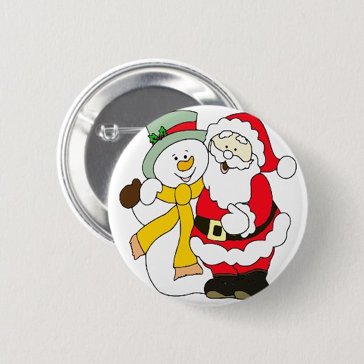 Santa-Claus Button (Vorne & Hinten)