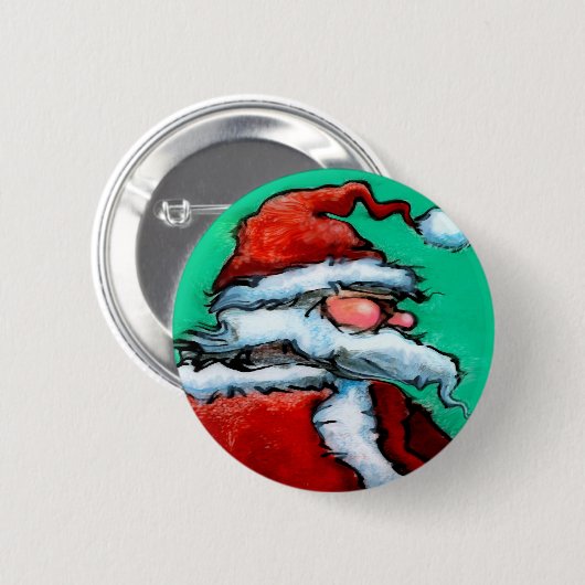 Santa Claus Button (Vorne & Hinten)
