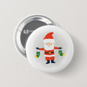 Santa Claus Button (Vorne & Hinten)