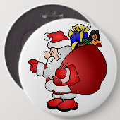 SANTA CLAUS BUTTON (Vorne & Hinten)