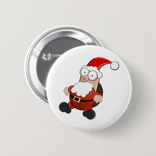 Santa Claus Button (Vorne & Hinten)