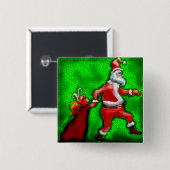 Santa Claus Button (Vorne & Hinten)