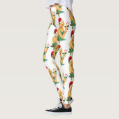 Santa Claus Button auf Leggings (Links)