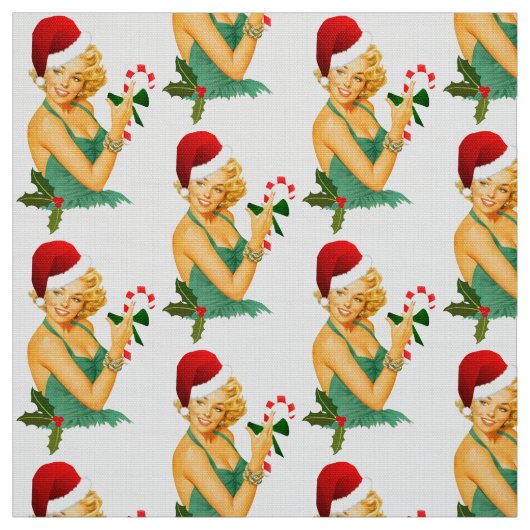 Santa Claus Button auf Stoff (Muster)