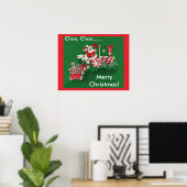 Santa Claus Candy Train Poster (Heimbüro)