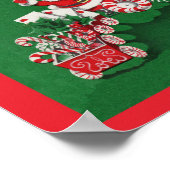 Santa Claus Candy Train Poster (Ecke)